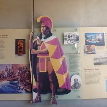 カメハメハ大王と案内板