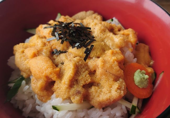 ミョウバンなしの生ウニ丼