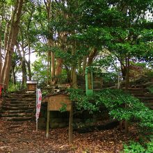 勝海舟断食の跡