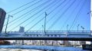 平成に作られた優美な吊り橋　中央大橋