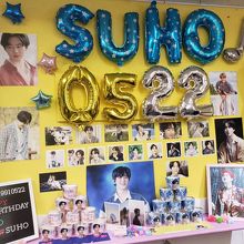 この日はこの方のお誕生日の飾りつけでした