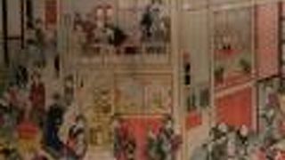 大衆文化を描いたのもの、北斎漫画と言われる墨で描かれた日常のスケッチが楽しい