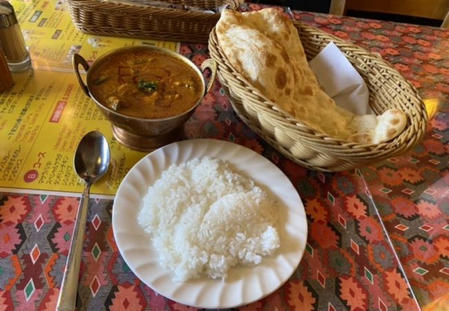 オクラとチキンカレー！