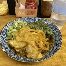 冷やし天ぷら小2ケそば