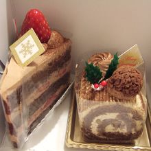 カットケーキでも十分クリスマスらしさが楽しめました