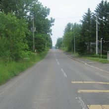 三和高等学校前から8号道路を眺めるとこんな感じ。