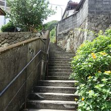 ペリーロードからの階段