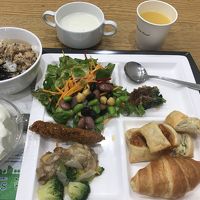 無料朝食がついています