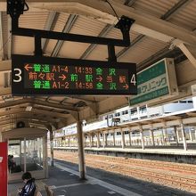 高岡駅乗車電車
