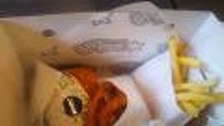 ボリュームのあるハンバーガー