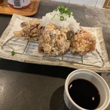 鶏唐揚げポン酢おろし