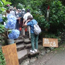 南沢アジサイ山への入口