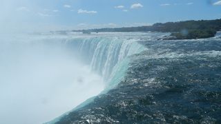 カナダ滝を上から間近で見られます