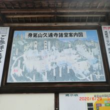 身延山久遠寺の全景図