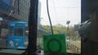 熊本中心部を走る路面電車