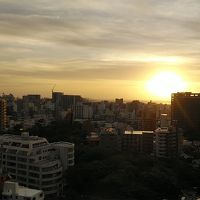 ライブラリーラウンジからの夕陽