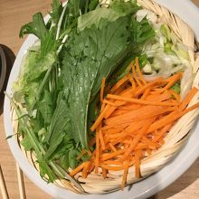 しゃぶしゃぶの野菜