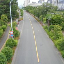 ふれあい橋の上から