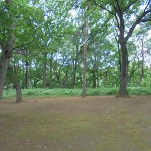 坂の脇にある伝承応寺跡