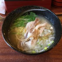熊野地鶏ラーメン。