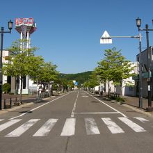 駅前から観た街の通り