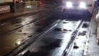 2020年２月22日の十字街19時12分発湯の川温泉行きの様子