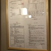 貸切風呂にあった成分表