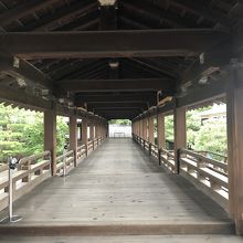 御影堂から続く渡り廊下が素敵です