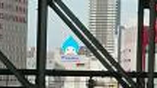 大阪駅からも見える大ぴちょんくん!!