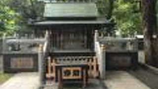 社殿の後方は木