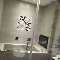 テレビ付きのバスタブ