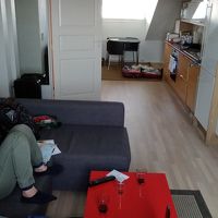 居間とキッチン