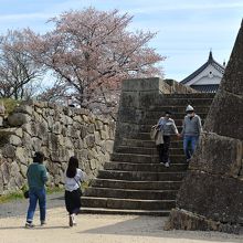 石垣がしっかりと残っている