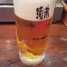 冷えた生ビール