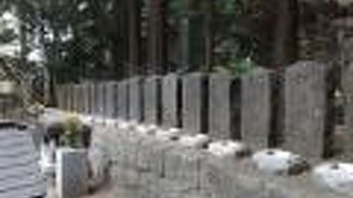 小さなお墓が並んでました。