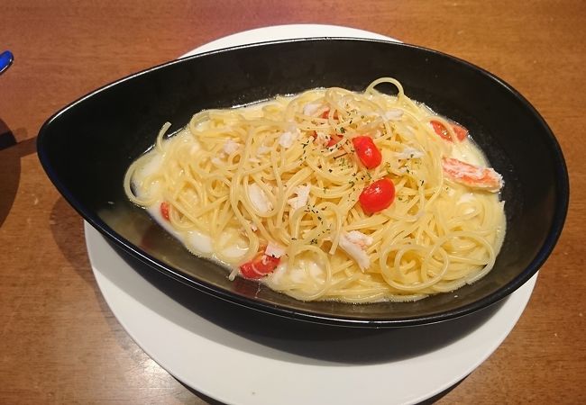 カニクリームパスタをいただきました