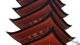 厳島神社の北東の高台に位置する重要文化財