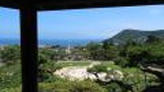 高台から津軽海峡一望