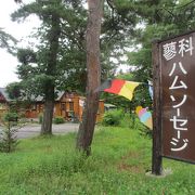 蓼科湖畔に建つハムとソーセージの店です