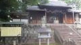 木下城跡跡にある神社