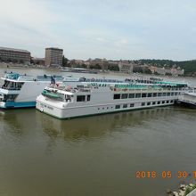 ドナウ川と観光船