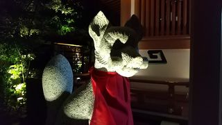 夜でしたが参拝しました