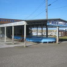 烏賊様レース会場の遠景