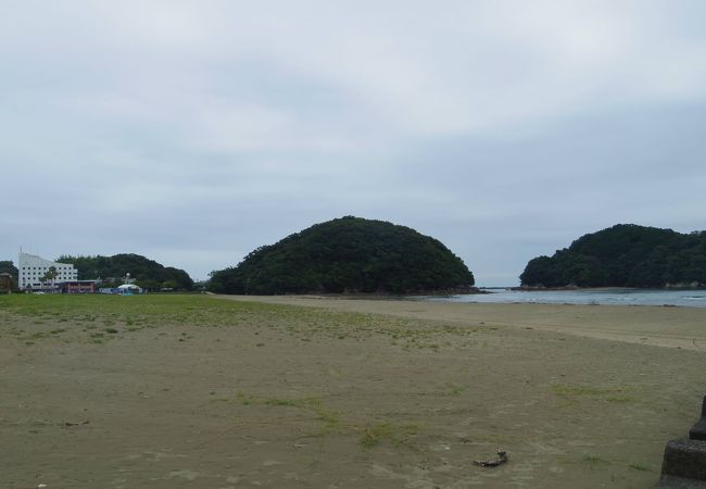 人がいなかった白浜海水浴場