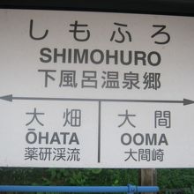 大間鉄道が開通していたら、こんな駅が出来ていたかも…。