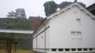 お城を見ながら