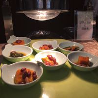 朝食のかぼちゃと落花生の煮物の落花生がおいしい！さすが千葉。