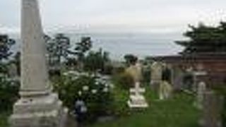 函館湾が見下ろせる場所