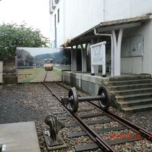 昔の輪島駅を再現したもの