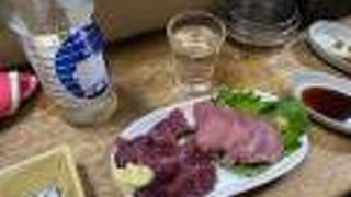 馬刺とマグロ刺を日本酒で！